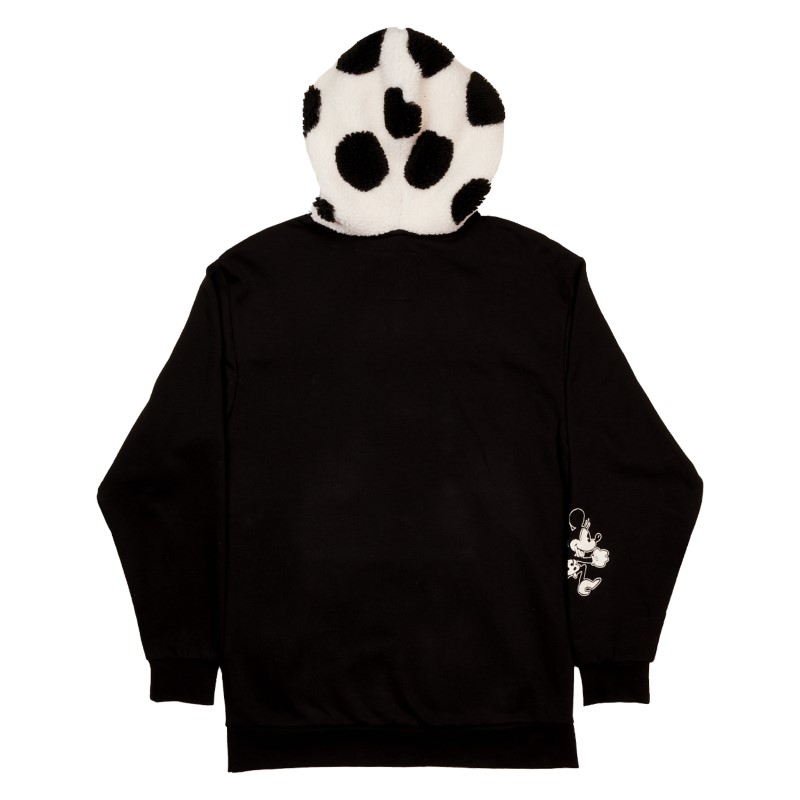 Disney Loungefly Hoodie Minnie Rocks The Dots Sherpa 3XL