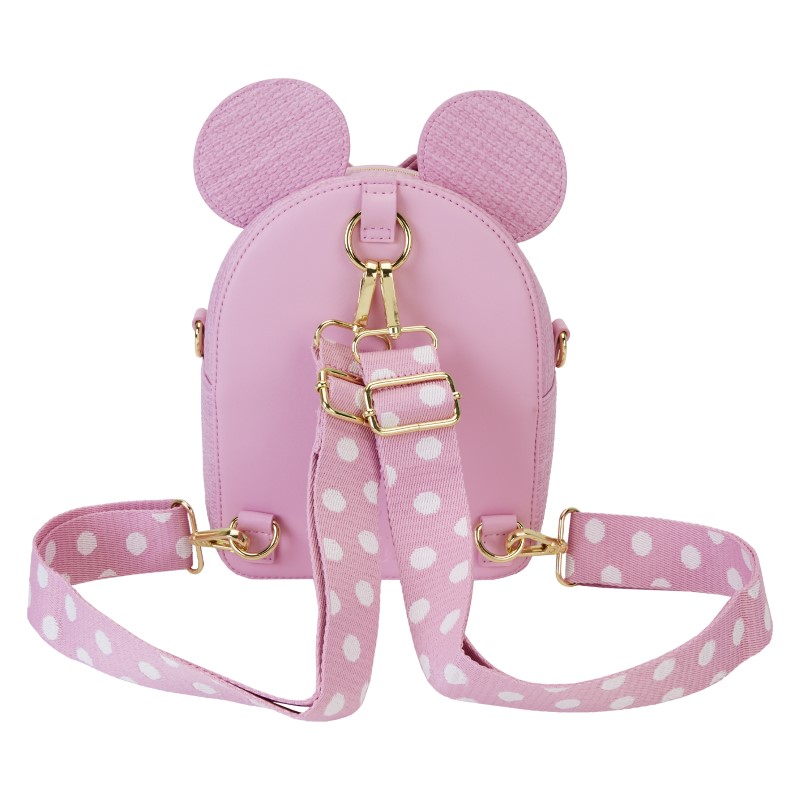 Disney Loungefly Sac A Main Convertible Minnie Straw