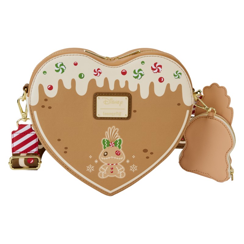 Disney Loungefly Sac A Main L&S Angel And Stitch Gingerbread Heart