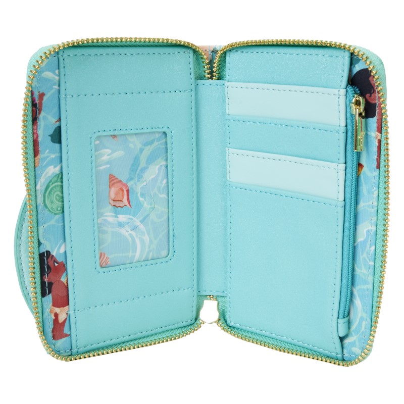 Disney Loungefly Portefeuille Moana Ocean Waves Zip 