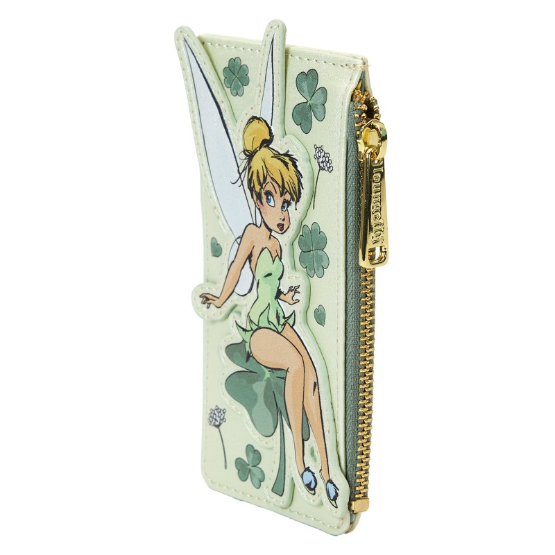 Disney Loungefly Porte Carte Tinker Bell 4-Leaf Clover Large