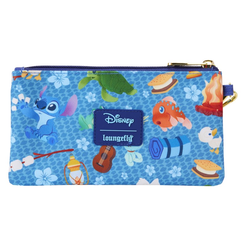 Disney Loungefly Pochette Nylon Stitch Camping Cuties