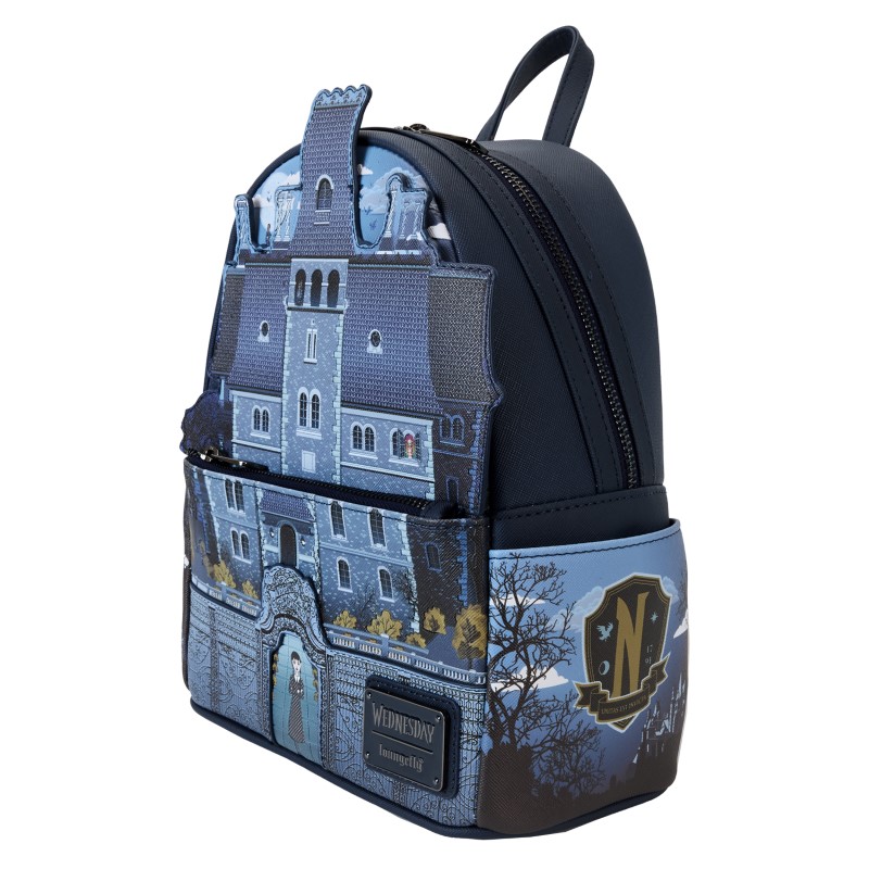 Wednesday Mercredi Loungefly Mini Sac A Dos Nevermore Academy