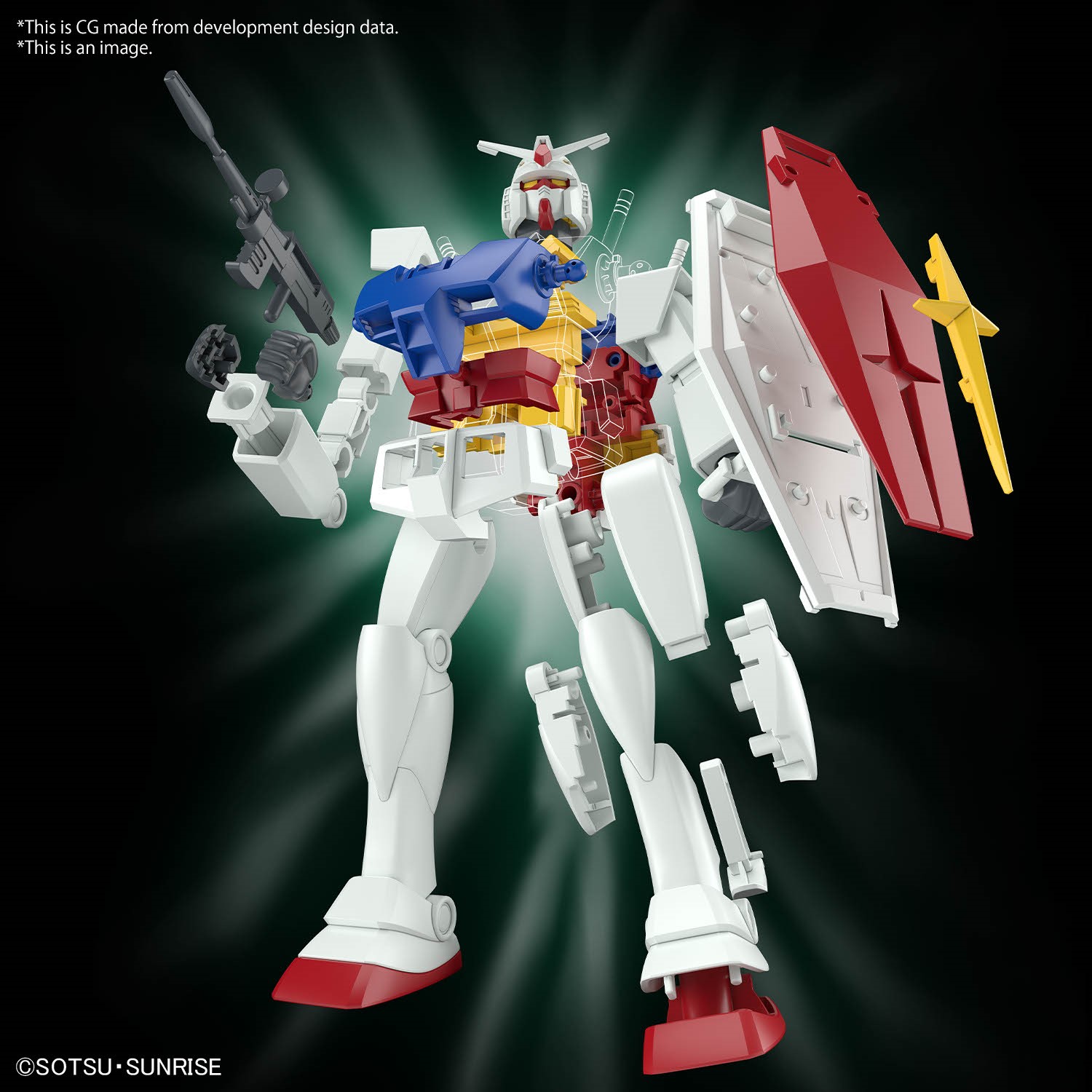 Gundam Gunpla Best Mecha Collection Entry Grade 1/144 RX-78-2 Gundam Revival